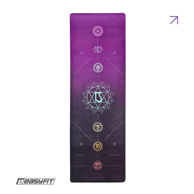 Коврик для йоги EasyFit Chakra Flow (замша-каучук)