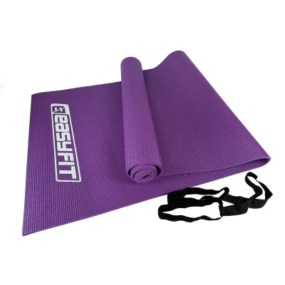 Килимок для йоги та фітнесу EasyFit ПВХ (PVC) Фіолетовий Килимок для йоги та фітнесу EasyFit ПВХ (PVC) Фіолетовий