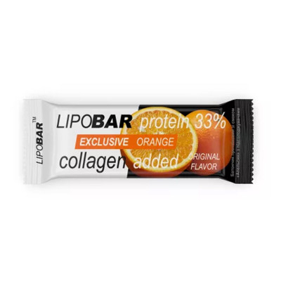 Протеїновий батончик, Lipobar Exclusive - 50g Orange