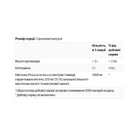 Екстракт мастикової смоли, Mastic Gum Extract 500mg - 45 vcaps