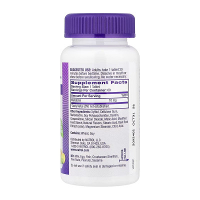 Melatonin 10mg - 60 tabs