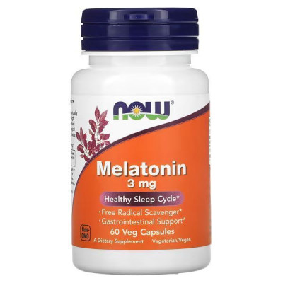 Мелатонін, Melatonin 3mg - 60 caps