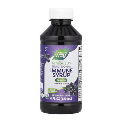 Сироп із чорною бузиною, Organic Sambucus Original - 4 oz