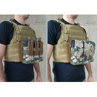 Підсумок під 6 магазінів АК/РПК потрійний мультикам (MOLLE, підсумок на розгрузку, жилет, РПС)
