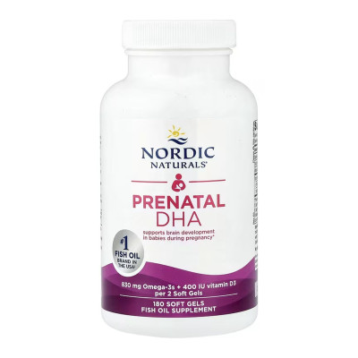 Омега-3 для вагітних та мам, що годують, Prenatal DHA - 180 softgels
