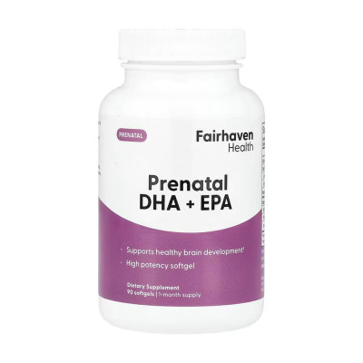 Омега-3 для вагітних та мам, що годують, Prenatal DHA + EPA - 90 softgels