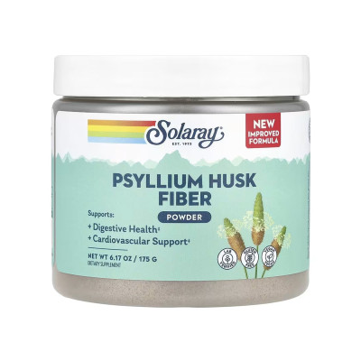 Лушпиння подорожника, Psyllium Husk Fiber Powder - 175g Unflavored