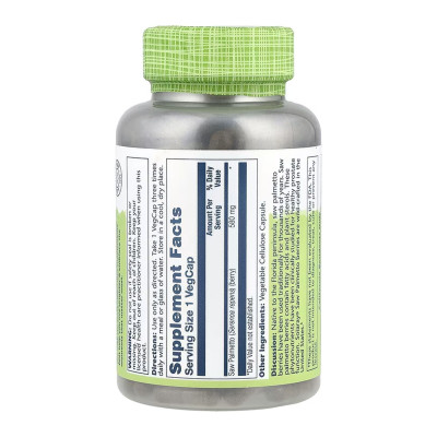 Ягоди Со Пальметто, Saw Palmetto Berry 580mg - 180 vcaps
