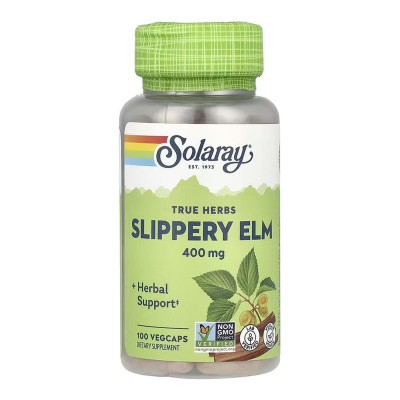 Кора В'яза Іржавого, Slippery Elm Bark 400mg - 100 vcaps