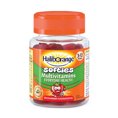 Мультивітаміни для дітей, Softies Multivitamins - 30 softgels Strawberry