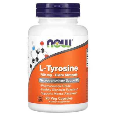 Л Тирозин, Tyrosine 750mg - 90 vcaps