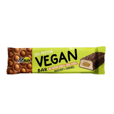 Vegan Bar - 12x50g Hazelnut & Caramel Vegan Bar - 12x50g Hazelnut & Caramel