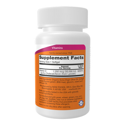 VIT D-3 50,000 IU - 12 sgels