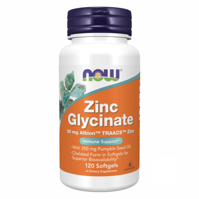 Цинк Гліцинат, Zinc Glycinate 30mg - 120 sgels