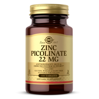 Цинк Піколінат, Zinc Picolinate 22 mg - 100 tab Цинк Піколінат, Zinc Picolinate 22 mg - 100 tab