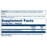 Селен, Solaray Selenium Yeast Free 100mcg - 90 vcaps