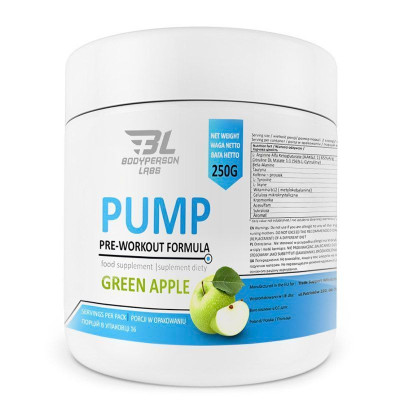 Передтренувальний комплекс, Pre-Workout Formula - 250g Green apple