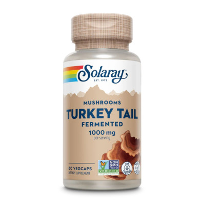 Ферментований трутовик різнокольоровий, Org Grown Fermented Turkey Tall 500mg - 60 vcaps