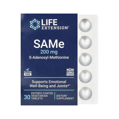 SAMe 200mg - 30 enteric-coated vegetarian tabs SAMe 200mg - 30 enteric-coated vegetarian tabs