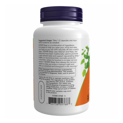 Комплекс рослинних екстрактів для сну, Now Foods Sleep - 90 vcaps