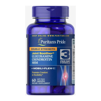 Double Strength Glucosamine, Chondroitin & MSM Joint Soother® - 60 caps Double Strength Glucosamine, Chondroitin & MSM Joint Soother® - 60 caps