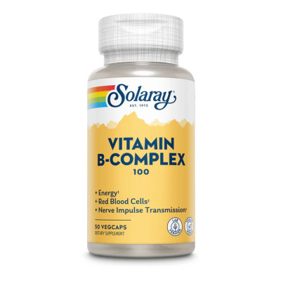 Комплекс вітамінів групи Б, Vitamin B-Complex 100 - 50 vcaps