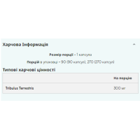 Трибулус, Tribulus Pro - 90caps