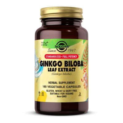 Екстракт листя гінкго білоба, SFP Ginkgo Biloba Leaf Extract - 180 vcaps