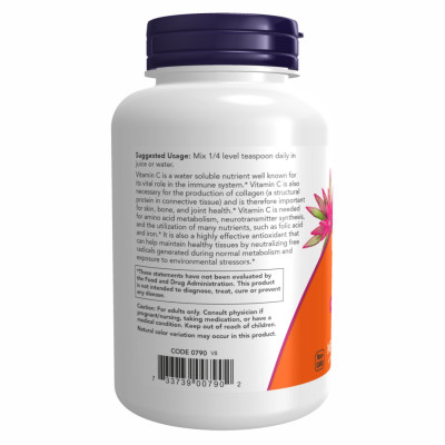 Вітамін С, Vitamin C Crystals - 227g (8oz)