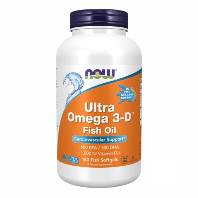 Ультра Омега, Ultra Omega 3-D™ Fish Oil - 180 Fish Softgels