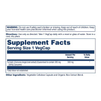 Куркума, Turmeric Root Extract 300мг - 60 vcaps
