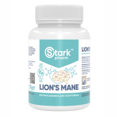 Їжовик гребінчастий, Lions Mane 500mg - 60caps Їжовик гребінчастий, Lions Mane 500mg - 60caps