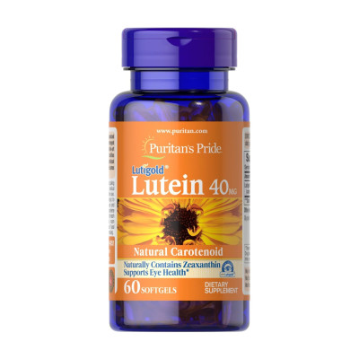 Лютеїн з Зеаксантином, Lutein 40 mg with Zeaxanthin - 60 softgels