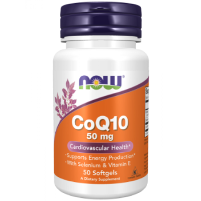 Коензим Q10, CoQ10 50mg - 50 Softgels