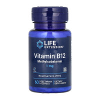 Вітамін Б12, Vitamin B12 Methylcobalamin 1 mg - 60 Loz