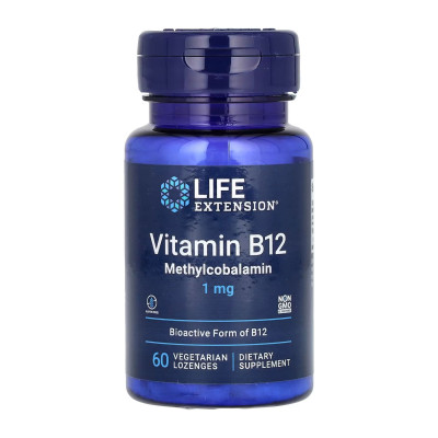 Вітамін Б12, Vitamin B12 Methylcobalamin 1 mg - 60 Loz