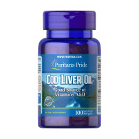 Масло печінки тріски, Cod Liver Oil 415 mg - 100 softgels