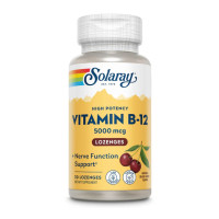 Вітамін Б12, Vitamin B-12 5000mcg - 30 льодяників з смаком вишні