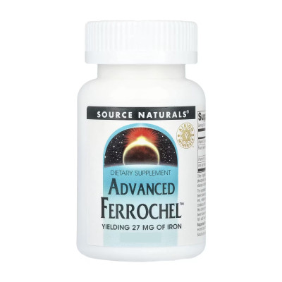 Залізо з високим рівнем засвоєння, Advanced Ferrochel™ 27mg - 90 tabs
