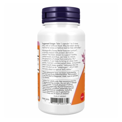 Ашвагандха, Ashwagandha Stress Relief - 60 vcaps
