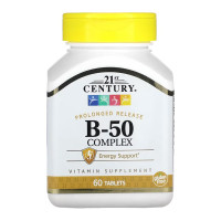Комплекс вітамінів групи Б, B-50 Complex - 60 tabs