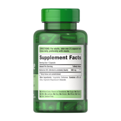 Berberine 500mg - 60 caps (Пошкоджена пломба)