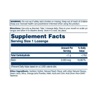 Біотин, Biotin 5000mcg - 60 lozenges