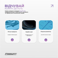 Килимок для йоги професійний EasyFit Pro каучук 5 мм Блакитний