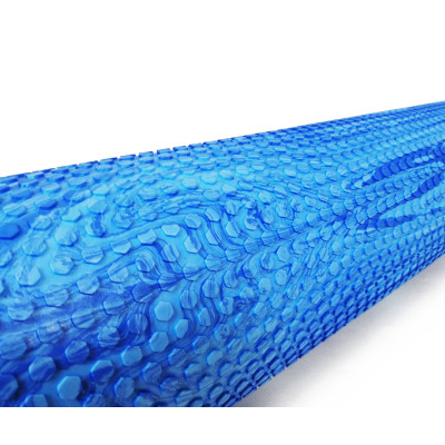 Масажний ролик EasyFit Foam Roller 60 см двоколірний Синій-блакитний