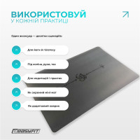 Міні-мат для йоги EasyFit Yoga Pad 3 мм каучук