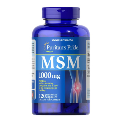 МСМ Метилсульфонілметан, MSM 1000mg - 120 caps МСМ Метилсульфонілметан, MSM 1000mg - 120 caps