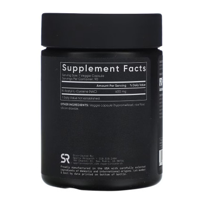 NAC - N-Acetyl-L-Cysteine 600mg - 90 vcaps