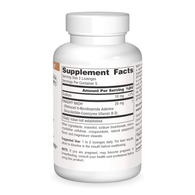 NADH 10mg Peppermint - 10 lozenges (Пошкоджена пломба)