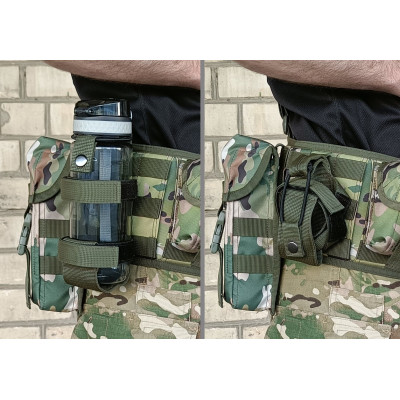Підсумок під пляшку олива (MOLLE, підсумок на розгрузку, жилет, РПС)